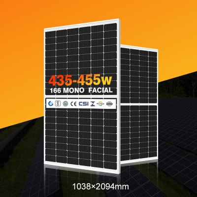 China High Efficiency Commercial Mono Solar Panel Roof 435w 440w 445w 450w 455w M6 Mono Solar Panel Chinese Top Price Mono Sellers for sale