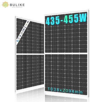 China High Efficiency Mono Solar Panel 12v 24v 48v 166mm 144 Cell Mono Cut 435w 440w 445w 450w 455w M6 Half Energy Solar Panels for sale