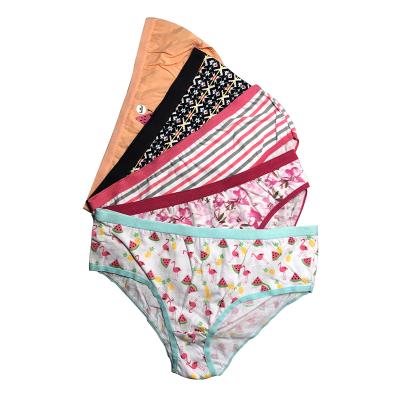 China QUICK DRY Wholesale Brief Flower Printed Pink Children Panties Kids Underwear Girls for sale