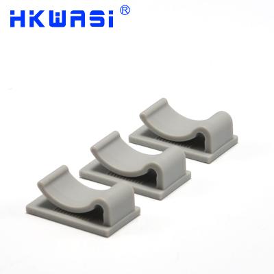 China Easy to Fix Plastic Cable Fastener Holds Down Electrical Cable Clamp Nylon Waterproof R-Type Nylon Clamp for sale