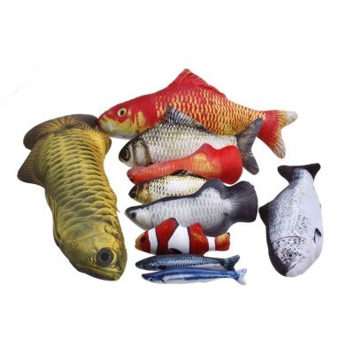 China Viable Simulation Fish With Funny Fish Toy Cat Love To Play Multi-Size Cat Toy Fish Interactive Toy Mint Simulation for sale