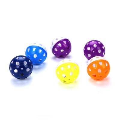 China Viable Interactive Teasing Ball Cat Nip Scratching Scratch Balls and Hunting Toy Rolling With Plastic Bell Jingle Cat Toys Hi Ball Toy for sale