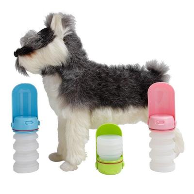 China Portable Water Bottle Cat Watering Outdoor Dog Supplies Pet Drinker Pet Dog Kettle Folding Viable Outdoor Water Cup for sale