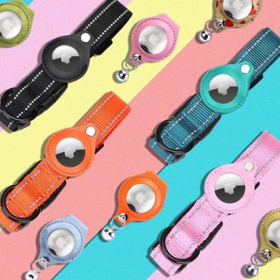 China Amazon Anti-lost Pet Collar Webbing Viable Hot Selling Adjustable Reflective Nylon Dog Collar for sale