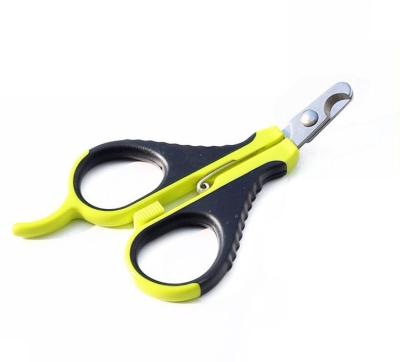 China Viable High Quality Bestselling Stainless Steel Pet Cat Elbow Design Nail Small Scissors for sale