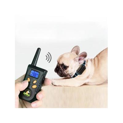 China Viable Anti Vibration Shock Bark Device Voice Activated Dog Training Collar With Remote Control for sale