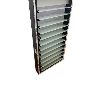 China Contemporary high quality and latest design purchase alloyed plantation shutters aluminum vertical louver shutter window for sale