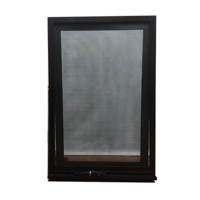 China Minimalist high quality and good price side roof balcony covering single hung aluminum screen double glas alloy casement windows for sale