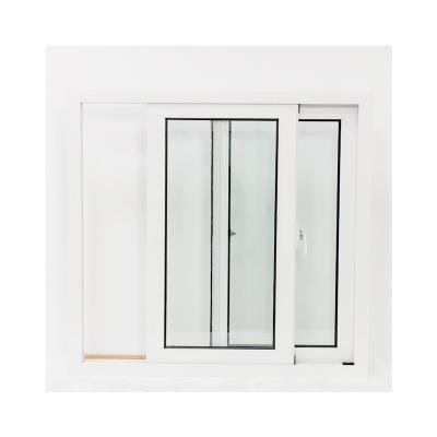 China Best price china manufacture quality double sliding glazed tempered glass aluminum push-pull window for sale