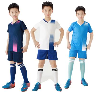 China Quick-drying custom free socks kids sets joursey 2020 soccer shirts kids soccer jersey kids uniform for sports for sale