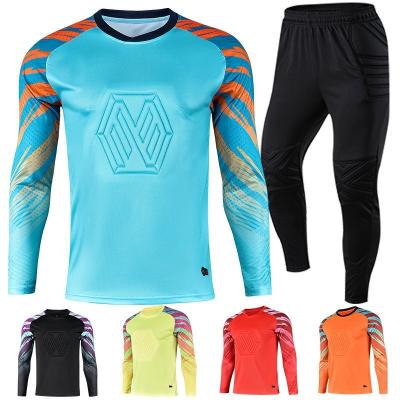 China Fabric: Breathable 100% Polyester Goalkeeper Tank Tops Gauge Soccer Jersey Goalkeeper Sports Kit Custom Print Drawstring Soccer Training Shirts Clothes for sale