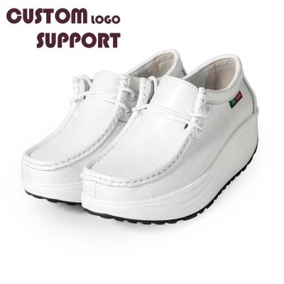 China Wholesale Black White Customized Leather Genuine Cow Logo Support Shoes Lot Cares Shoes For Women zapatos de fermera for sale