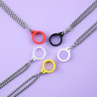 China Hot Selling Hard Fashion Electronic Atomizer Titanium Steel Lanyard with Elastic Ring No Beak for sale