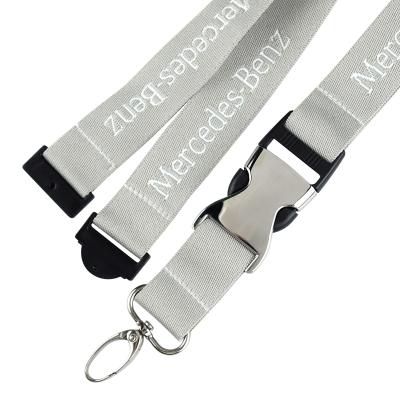 China Benz Lanyard Buckle Metal Computer Lanyard Wide Promotional Gifts Embroidery Gift 2.5cm Custom Logo High Quality Custom Logo for sale