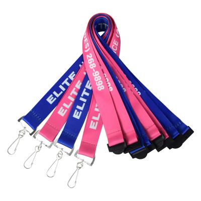 China Custom Lanyard Guangdong Supply Color Dacron Fiber Polyester Lanyard High Quality Lanyard Small Lots for sale