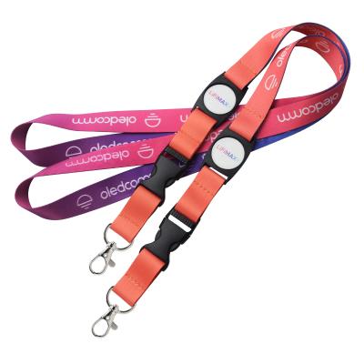 China Professional Custom Polyester Lanyard High Quality Polyester Lanyard Guangdong Factory Customize Main Chain Lanyard Lanyard Logo for sale