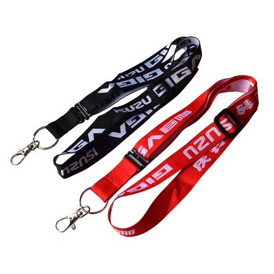 China Health Care Institute Good Price Promotional Sublimation Adjustable Safety Clip Nylon Woven Jacquard Weave Neck Loose Lanyard With Custom Logo for sale