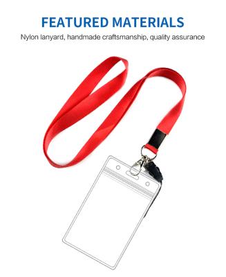 China Waterproof Lanyard With ID Card Holder Clear Sublimation PVC Material Waterproof Lanyard Fashion Lanyard With Logo for sale