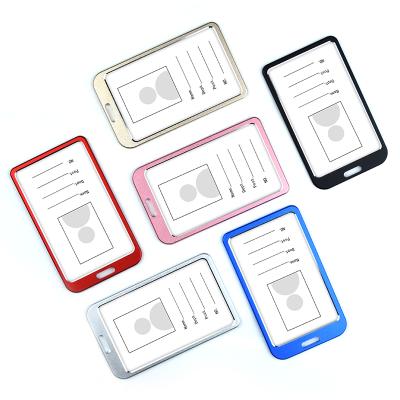 China Health Care Institutes Aluminum Alloy Name Badge Metal ID Card Holder Creative Hot Selling Cover for sale