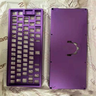 China Industrial CNC Machining Precision Purple Anodized Aluminum Keyboard Case for sale