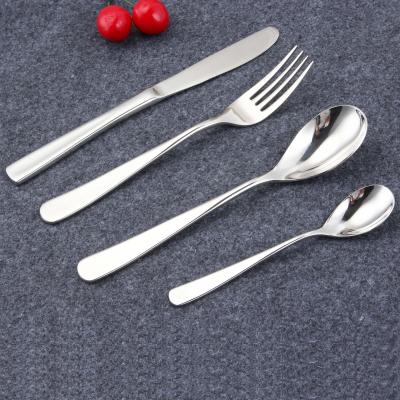 China Factory Price Viable Silverware Silver Mirror Polish 24 Or 72 Pcs Wedding Gift Set Flatware Stainless Steel For Friends for sale