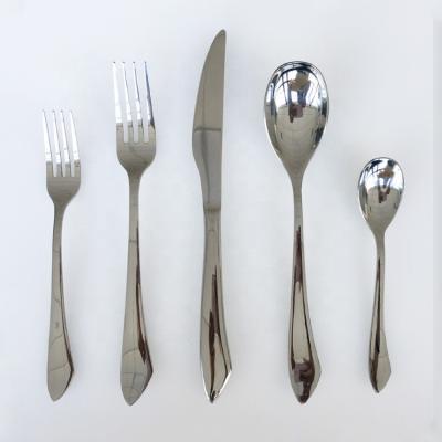 China Factory price Jieyang shengde flatware set stainless steel knife fork spoon viable silver metal dinnerware for sale