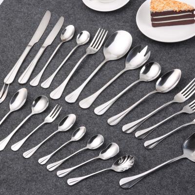 China Sustainable Factory Flatware Sets Directly Mirror Polish Cheap 18/0 Cutlery Sets for sale