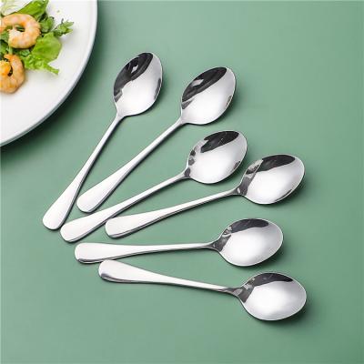 China Viable High Quality Food Grade Flatware Silverware Stainless Steel Tea Spoon Teaspoon Set With Custom Logo for sale