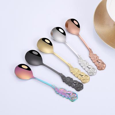 China Viable China Suppliers Cheap Christmas Restaurant Cafe Custom Metal Stainless Steel Coffee Spoon For Gift for sale