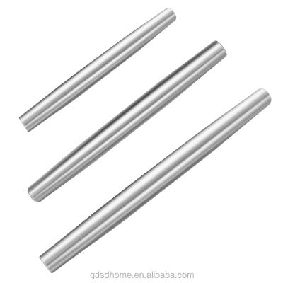 China 2021 Hot Selling Sustainable Reusable Stainless Steel Silver Noodle Rolling Pin High Quality SS 18/10 For Home Restaurant Bakery Gifts for sale