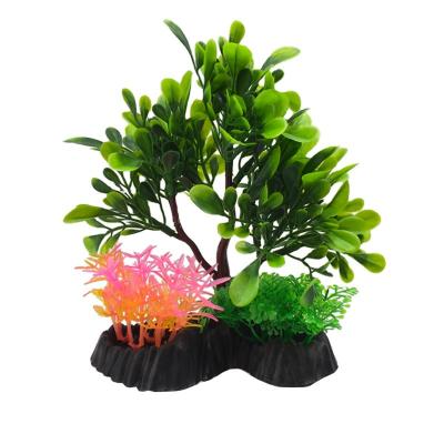 China Home Decoration Fish Tank Decoration Fish Tank Accessories Wholesale Artificial Ornamental Plants for sale