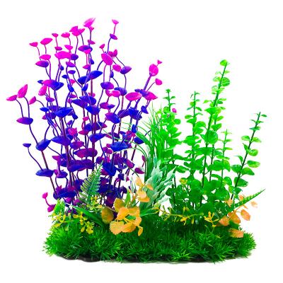 China Biggest Fish Tank Artificial Grass Fish Tank Decoration Plant Coral Bamboo for sale