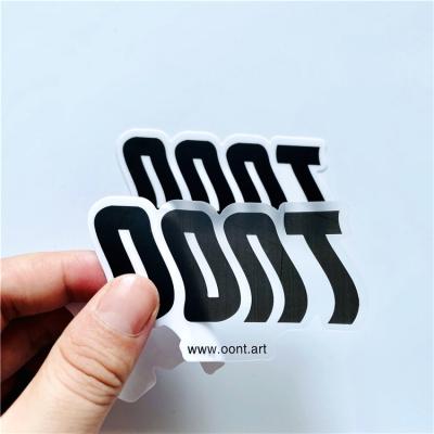 China Matte Finish Cartoon Die Cut Customized Waterproof Logo Vinyl Transparent Sticker Labels, transparent decals for sale