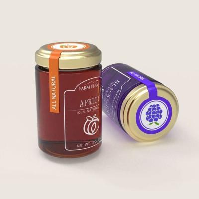 China Custom Waterproof Strong Adhesive Waterproof Tiny Jar Seal Sticker Labels For Honey Jars, Food Bottle Box Seal for sale