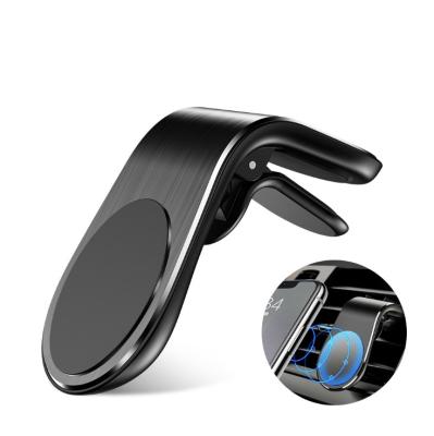 China New Product Magnetic L Shape Magnetic Air Vent Phone Holder Car And Mobile Phone Holder for sale