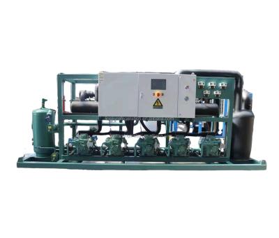 China Parallel Cold Room Fruit Storage Cold Room Five Bitzer Piston Compressor Condensing Unit for sale