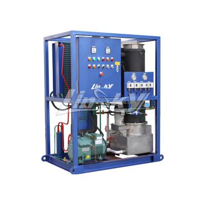 China Fresh-keeping or drinkable ice machine tube 1 ton ice tube maker machine for sale