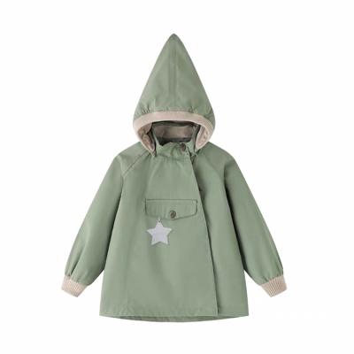 China 2022 New Breathable Wholesale Children's Coats Star Fur Hood Outerwear Boy's Clothing Winter Fancy Warm Coats for sale