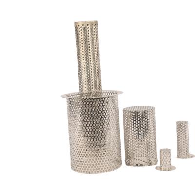 China Corrosion Resistance Round stainless steel metal perforated mesh filter tube for sale