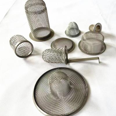 China Plain Anti Rust Stainless Steel Wire Filter Screen Mesh Cap / Strainer / Basket / Bowl Used in Fuel Refueling Equipment Filter for sale