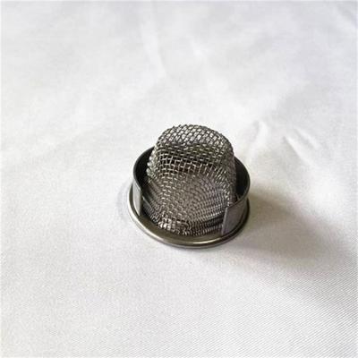 China Plain Stainless Steel Material 30 Mesh Brass Wire Mesh Strainer Air Water Filter Cap for sale