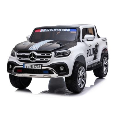 China Ride On Toy Licensed Police Car 12V Kids Ride On Car Two Seats Children Car 2.4G Remote Control zu verkaufen