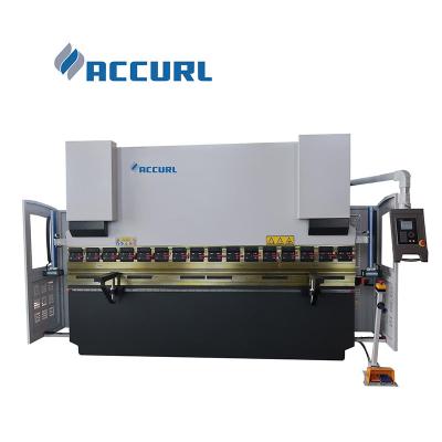 China Accurl 2 Axis Sheet Hydraulic Press Brake Metal Bending Machine With E21 Controller Te koop