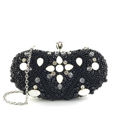 China Fashion factory direct sale high-grade silk handmade beaded bags fashion dinner handbags for sale