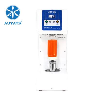 China AUTATA automatic electric food PET can small plastic seamer box sealing machine for beverage shop for sale