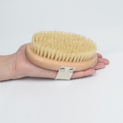 China All Natural Low Price Wooden Wash Bath Gently Brush Bamboo Silicone Shower for sale