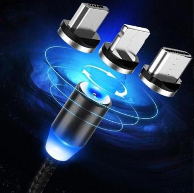 China COMPUTER 3 in 1 usb 1 3a 5a multi magnetic fast charging charger cable 3in led around 1m fast charging 2m for mobile phone for sale