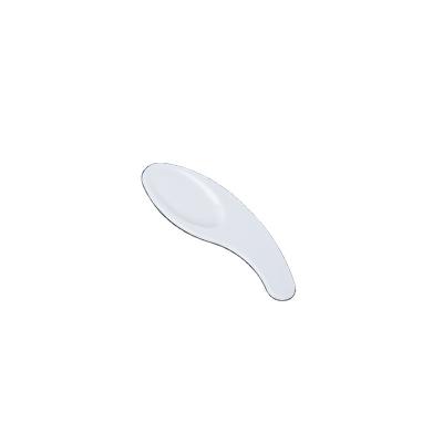 China Wholesale Plastic White Cosmetic Scoop Eye Correction Spatula Custom Logo Makeup Spatula Spatula Spatula Spoon Color And Face Beauty Cream Eye Correction Spatula for sale