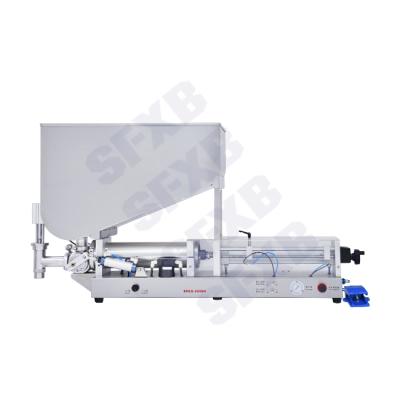 China SFXB SFQG-2000 Food Bottle Filling Machine Small Cosmetic Horizontal Pneumatic Cream Liquid Filling Machine for sale