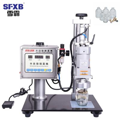 China Hot Sale SFXG-200 Beverage SFXB Semi Automatic Manual Screw Water Bottle Capping Machine for sale